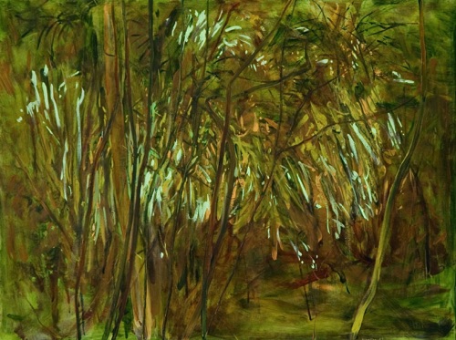 Thicket I, 24" x 32", oil on linen, 2009, private collection.